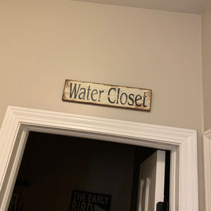 Cost Plus World Market Wall Art New Distressed Water Closet